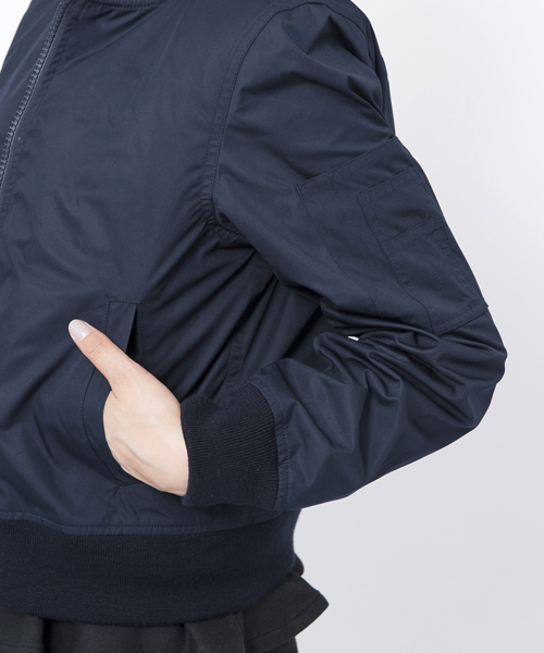MILKFED.（ミルクフェド）の「【vivi11月号掲載】3WAY MA-1 JACKET（その他アウター・レディース・ネイビー/バーガンディー・MEDIUM/SMALL）」の14枚目の写真