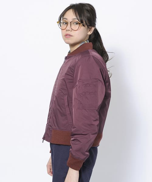 MILKFED.（ミルクフェド）の「【vivi11月号掲載】3WAY MA-1 JACKET（その他アウター・レディース・ネイビー/バーガンディー・MEDIUM/SMALL）」の5枚目の写真