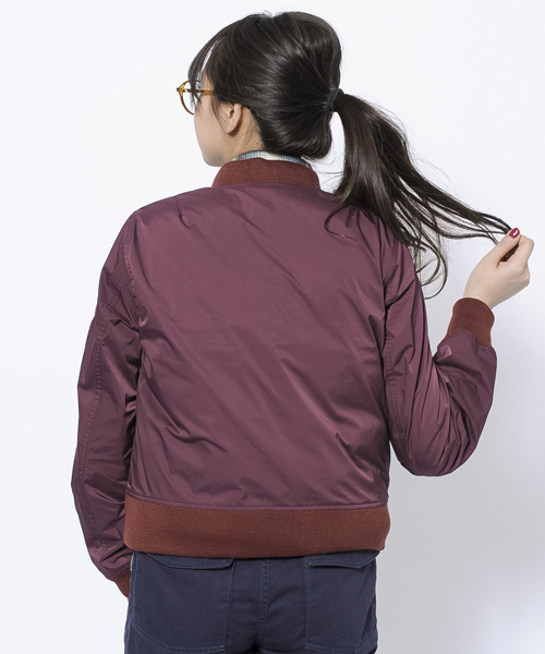 MILKFED.（ミルクフェド）の「【vivi11月号掲載】3WAY MA-1 JACKET（その他アウター・レディース・ネイビー/バーガンディー・MEDIUM/SMALL）」の6枚目の写真