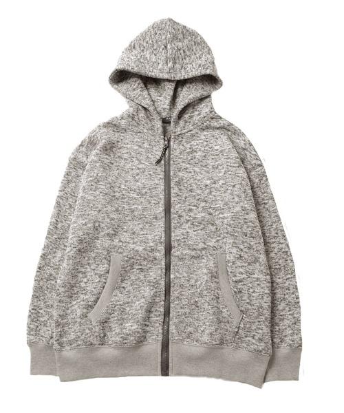 GLAZOS（グラソス）の「ニットフリース・ZIPパーカー（パーカー・キッズ・ネイビー/グレー・150cm/160cm/170cm/140cm）」の6枚目の写真