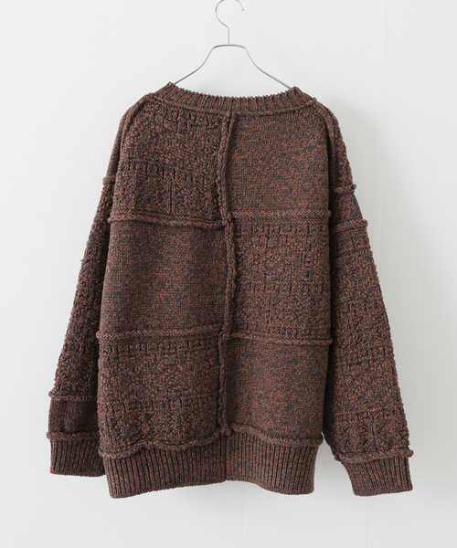❤︎様 Name. / ネーム】PATCHWORK KNIT SWEATER 【公式通販】