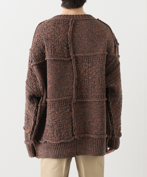 Name. / ネーム】PATCHWORK KNIT SWEATER 【公式通販】