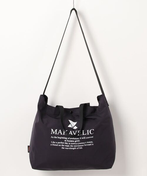 MAKAVELIC（マキャベリック）の「/MAKAVELIC/eVent TOTE（トートバッグ・メンズ・ネイビー・FREE）」の6枚目の写真