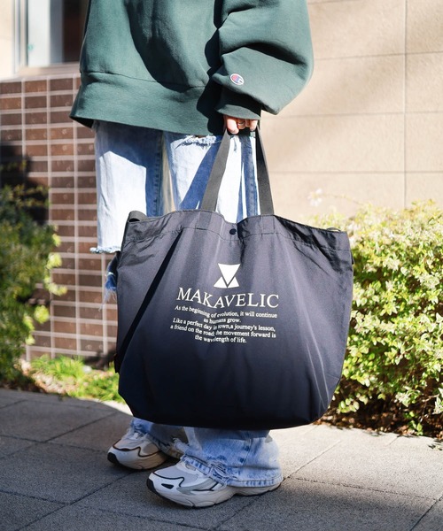 MAKAVELIC（マキャベリック）の「/MAKAVELIC/eVent TOTE（トートバッグ・メンズ・ネイビー・FREE）」の7枚目の写真