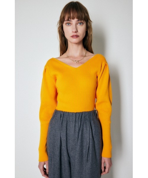moussy balloon sleeveトップス ブルー タグ付き MOUSSY | BALLOON SLEEVE トップス (シャツ・ブラウス ) |SHEL