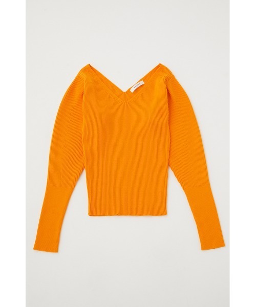 G7667*MOUSSY マウジー☆ニット☆セーター☆黄イエローオレンジ☆F MOUSSY | W ZIP TRUCK ニット (ニット ) |SHEL'TTER WEBSTORE