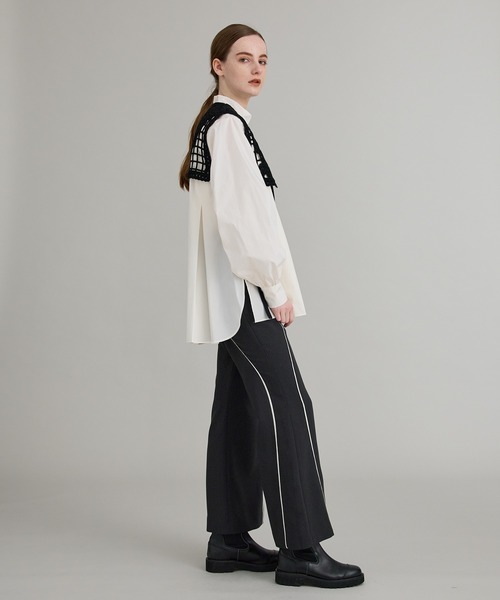 PUBLIC TOKYO（パブリックトウキョウ）の「エンブロイダリーレースベストセットニットワンピース（ワンピース・レディース・ブラック/グリーン・FREE）」の4枚目の写真