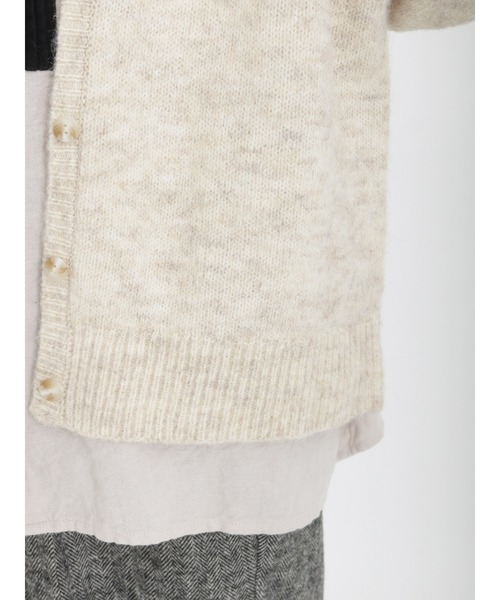 Samansa Mos2（サマンサ モスモス）の「レース貼りニットカーディガン（カーディガン/ボレロ・レディース・ラベンダー/オフホワイト/ブラック・ﾌﾘ-）」の8枚目の写真