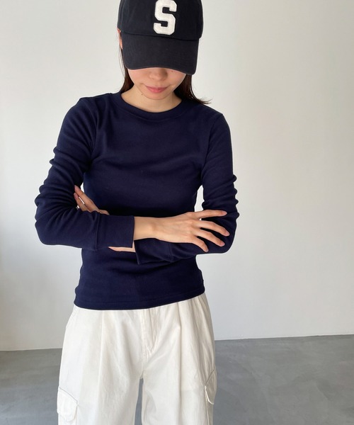 「CANAL JEAN」 「Sleek」長袖ネルシャツ ONE SIZE ブラウン レディース CANAL JEAN 「CANAL JEAN」 長袖シャツ ONE SIZE ブラウン