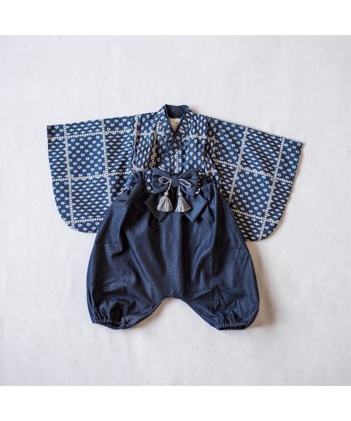 mocmof(モクモフ)の「おめかし袴セット natural(着物・キッズ・ネイビー/グリーン系その他4/グレー・80-90cm/70-80cm)」の3枚目の写真