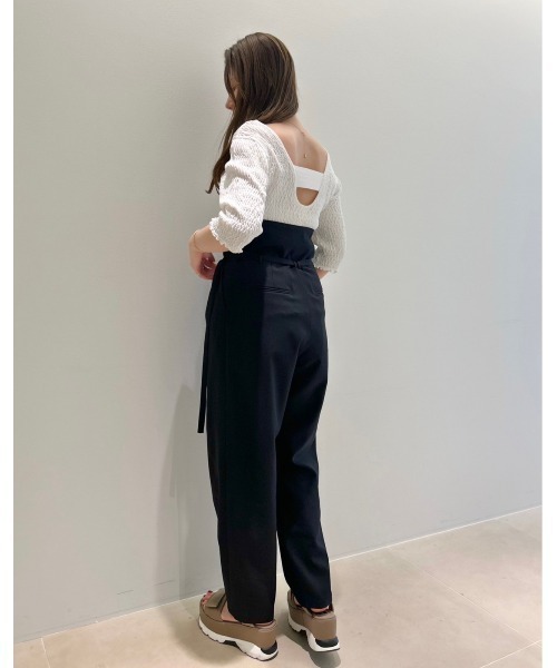 emmi（エミ）の「【emmi atelier】シャーリングニットトップス（ニット