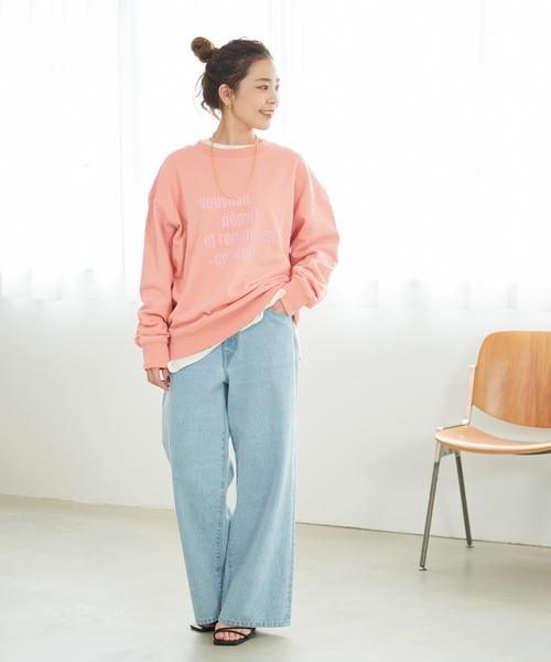 B.C STOCK（ベーセーストック）の「ロゴプリントスウェット 