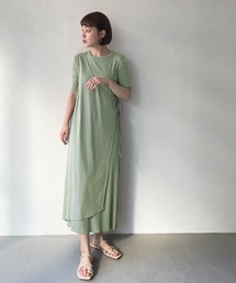 CLEIO | 【CLEIO】2WAYアシンメトリーテレコワンピース(ワンピース)