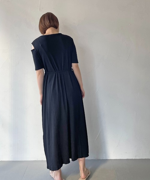 CLEIO（クレイオ）の「【CLEIO】2WAYアシンメトリーテレコワンピース（ワンピース・レディース・アイボリー/ミント/ブラック・FREE）」の20枚目の写真