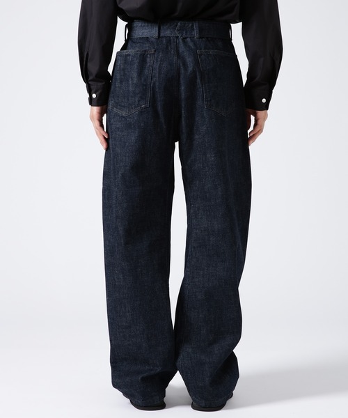 LEMAIREルメール 21AW TWISTED PANTS ワイドデニムパンツ LEMAIRE Lemaire ルメール ジーンズ TWISTED BELTED PANTS