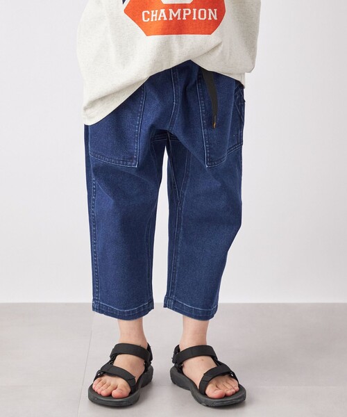 ROKX(ロックス)の「【SHIPS any別注】ROKX:〈ストレッチ〉デニム クライミング パンツ<KIDS>◇(デニムパンツ・キッズ・ブルー・M(125-135㎝)/S(110-120㎝)/L(140-150㎝))」の1枚目の写真