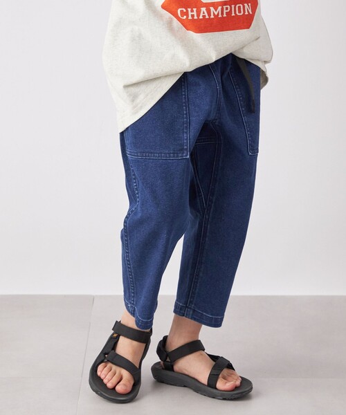 ROKX(ロックス)の「【SHIPS any別注】ROKX:〈ストレッチ〉デニム クライミング パンツ<KIDS>◇(デニムパンツ・キッズ・ブルー・M(125-135㎝)/S(110-120㎝)/L(140-150㎝))」の5枚目の写真