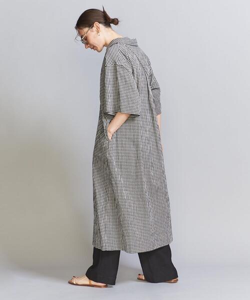 BEAUTY&YOUTH UNITED ARROWS(ビューティーアンドユースユナイテッドアローズ)の「コットンポプリン カフタンスキッパーワンピース -ウォッシャブル-(シャツワンピース・レディース・ブラック/その他1・S/M)」の13枚目の写真