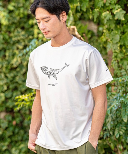 CALL&RESPONSE（コールアンドレスポンス）の「mt8222-プリント半袖TEE-クジラ（Tシャツ/カットソー・メンズ・ブラック/ホワイト・1/5/4/2）」の5枚目の写真