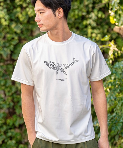 CALL&RESPONSE（コールアンドレスポンス）の「mt8222-プリント半袖TEE-クジラ（Tシャツ/カットソー・メンズ・ブラック/ホワイト・1/5/4/2）」の6枚目の写真