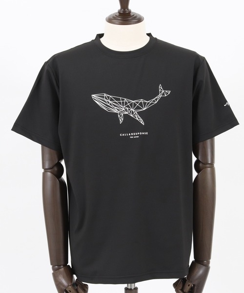 CALL&RESPONSE（コールアンドレスポンス）の「mt8222-プリント半袖TEE-クジラ（Tシャツ/カットソー・メンズ・ブラック/ホワイト・1/5/4/2）」の9枚目の写真