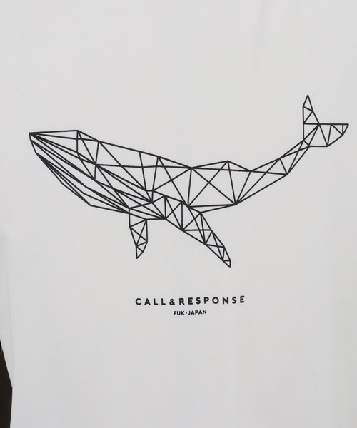 CALL&RESPONSE（コールアンドレスポンス）の「mt8222-プリント半袖TEE-クジラ（Tシャツ/カットソー・メンズ・ブラック/ホワイト・1/5/4/2）」の16枚目の写真