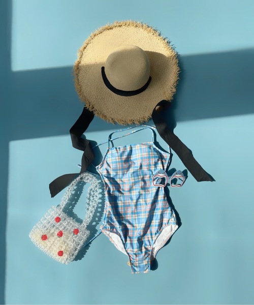 SANSeLF（サンセルフ）の「チェックスイムウェア【SANSeLF】 sanws23s002（水着・レディース・ブルー・FREE）」の4枚目の写真