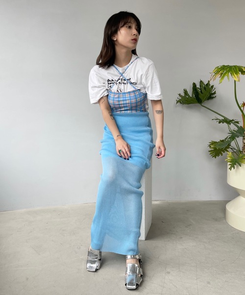 SANSeLF（サンセルフ）の「チェックスイムウェア【SANSeLF】 sanws23s002（水着・レディース・ブルー・FREE）」の9枚目の写真