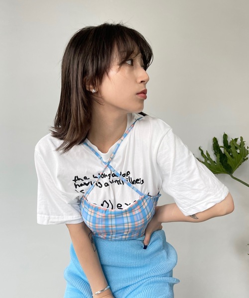 SANSeLF（サンセルフ）の「チェックスイムウェア【SANSeLF】 sanws23s002（水着・レディース・ブルー・FREE）」の11枚目の写真