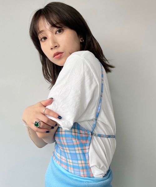 SANSeLF（サンセルフ）の「チェックスイムウェア【SANSeLF】 sanws23s002（水着・レディース・ブルー・FREE）」の14枚目の写真