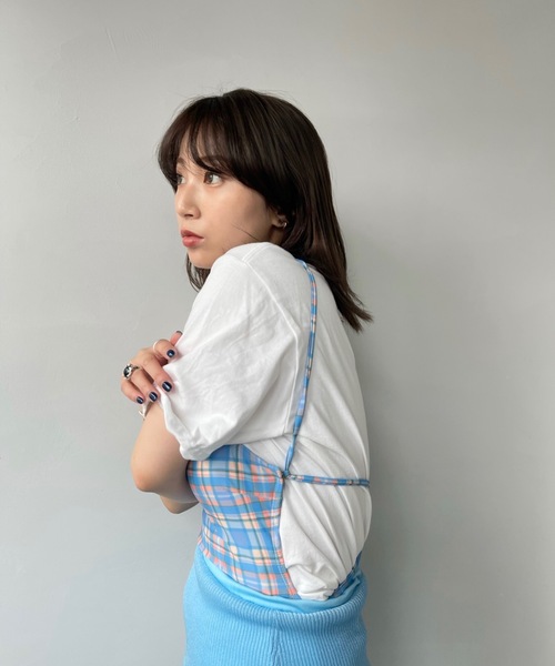 SANSeLF（サンセルフ）の「チェックスイムウェア【SANSeLF】 sanws23s002（水着・レディース・ブルー・FREE）」の15枚目の写真