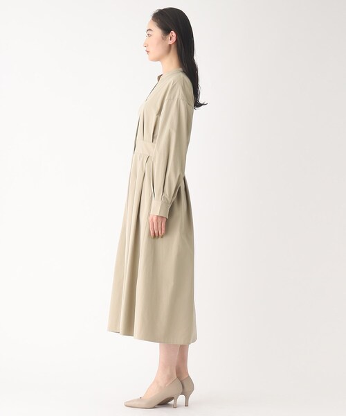 OPAQUE.CLIP（オペークドットクリップ）の「◆フィット&フレア シャツワンピース（ワンピース・レディース・ネイビー/オフホワイト/サンドベージュ・38/40/42/36）」の21枚目の写真