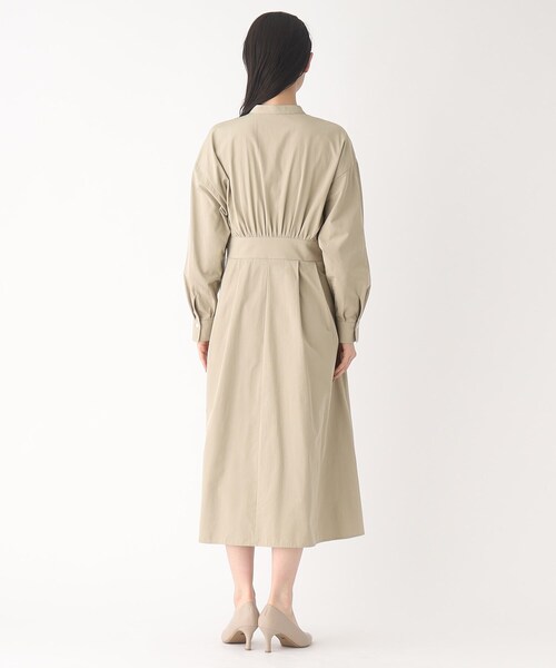 OPAQUE.CLIP（オペークドットクリップ）の「◆フィット&フレア シャツワンピース（ワンピース・レディース・ネイビー/オフホワイト/サンドベージュ・38/40/42/36）」の22枚目の写真