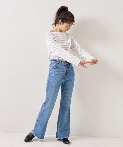 FREAK'S STORE(フリークスストア)の「TOWN CRAFT × FREAK'S STORE/タウンクラフト 別注 ボートネックロンT(Tシャツ/カットソー・レディース・ブラック/レッド/オフホワイト/グレー/ブルー・フリ-)」の21枚目の写真