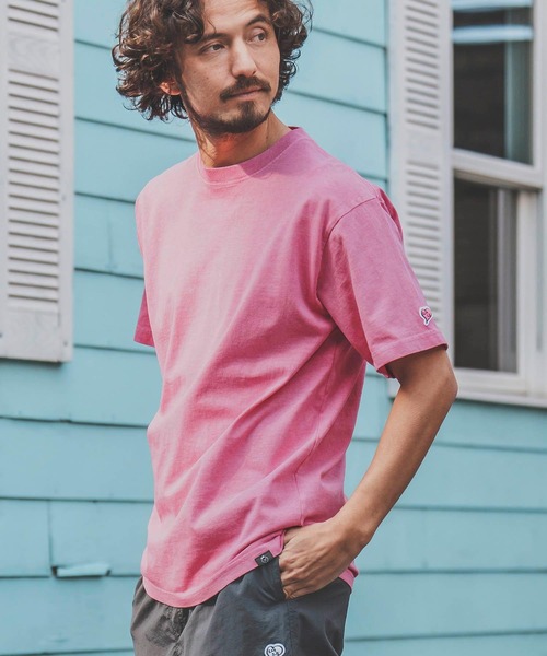 1minute 1second(ワンミニットワンセカンド)の「mt8299-aging cut&sewn with heart カットソー(Tシャツ/カットソー・メンズ・ブルー系その他/ホワイト系その他/ピンク系その他/ブラック系その他・M/L/XL/S)」の1枚目の写真