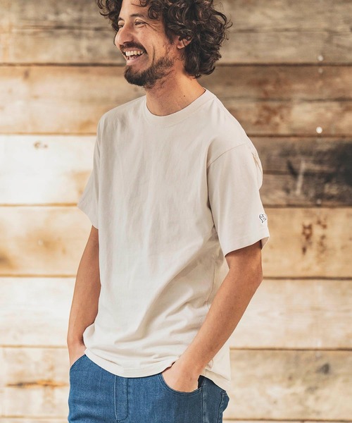 1minute 1second(ワンミニットワンセカンド)の「mt8299-aging cut&sewn with heart カットソー(Tシャツ/カットソー・メンズ・ブルー系その他/ホワイト系その他/ピンク系その他/ブラック系その他・M/L/XL/S)」の5枚目の写真