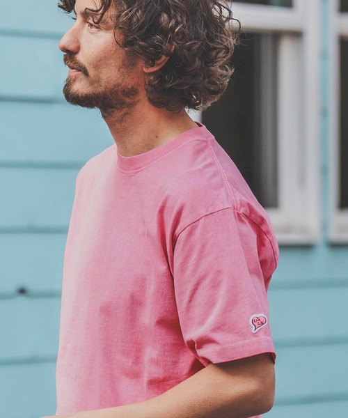 1minute 1second(ワンミニットワンセカンド)の「mt8299-aging cut&sewn with heart カットソー(Tシャツ/カットソー・メンズ・ブルー系その他/ホワイト系その他/ピンク系その他/ブラック系その他・M/L/XL/S)」の9枚目の写真
