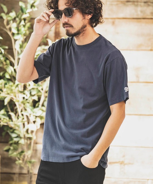1minute 1second(ワンミニットワンセカンド)の「mt8299-aging cut&sewn with heart カットソー(Tシャツ/カットソー・メンズ・ブルー系その他/ホワイト系その他/ピンク系その他/ブラック系その他・M/L/XL/S)」の13枚目の写真
