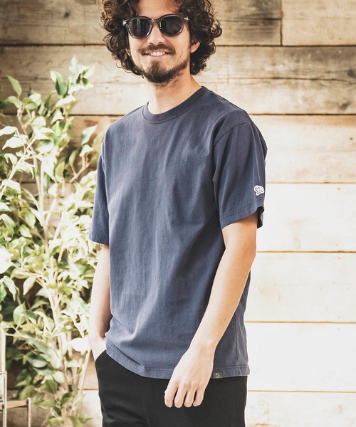 1minute 1second(ワンミニットワンセカンド)の「mt8299-aging cut&sewn with heart カットソー(Tシャツ/カットソー・メンズ・ブルー系その他/ホワイト系その他/ピンク系その他/ブラック系その他・M/L/XL/S)」の14枚目の写真