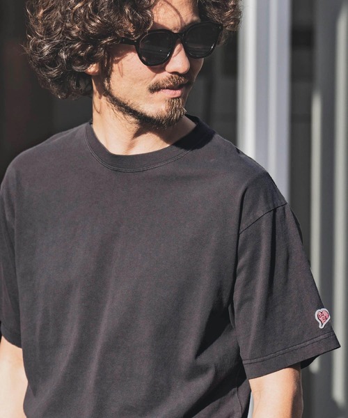 1minute 1second(ワンミニットワンセカンド)の「mt8299-aging cut&sewn with heart カットソー(Tシャツ/カットソー・メンズ・ブルー系その他/ホワイト系その他/ピンク系その他/ブラック系その他・M/L/XL/S)」の17枚目の写真