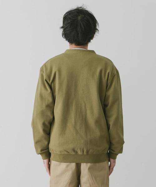 URBAN RESEARCH DOORS（アーバンリサーチドアーズ）の「裏毛スナップカーディガン（カーディガン/ボレロ・メンズ・チャコールグレー/グレー/オリーブ・MEDIUM/LARGE）」の10枚目の写真