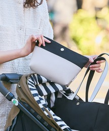 Breath TOPKAPI（ブレストプカピ）の「【Breath TOPKAPI/ブレス トプカピ】SCOTCH GRAIN スコッチグレイン マザーズバッグ バイカラー マチ付き ポーチ【VERY 掲載】（ポーチ・キッズ）」