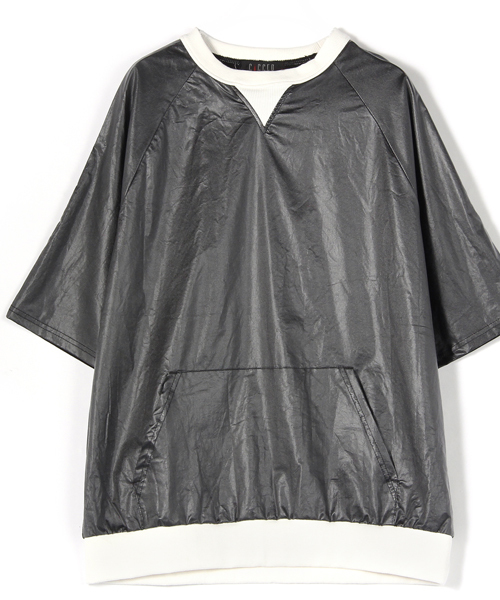 WHO'S WHO gallery（フーズフーギャラリー）の「【GIGGER】布帛TEE（Tシャツ/カットソー・メンズ・ホワイト/ブラック・FREE）」の2枚目の写真