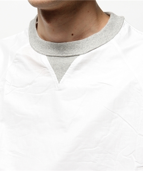 WHO'S WHO gallery（フーズフーギャラリー）の「【GIGGER】布帛TEE（Tシャツ/カットソー・メンズ・ホワイト/ブラック・FREE）」の6枚目の写真