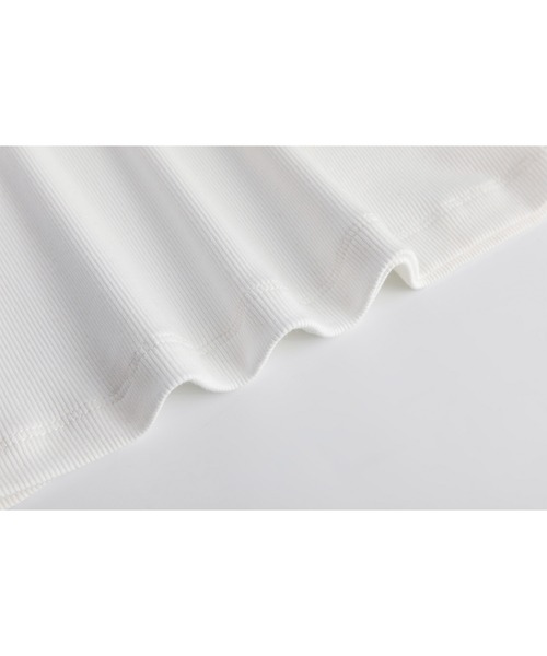 EKCOOKIES（イーケークッキーズ）の「【 EKCOOKIES 】バックアメリカンスリーブベーシックシンプルリブキャミソール（キャミソール・レディース・ブラウン/ホワイト/ブラック・M/S）」の10枚目の写真