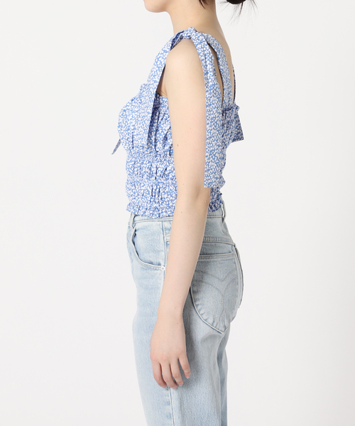 U by SPICK&SPAN（ユーバイスピックアンドスパン）の「LIBERTY プリントギャザーブラウス（シャツ/ブラウス・レディース・ブルー・FREE）」の20枚目の写真