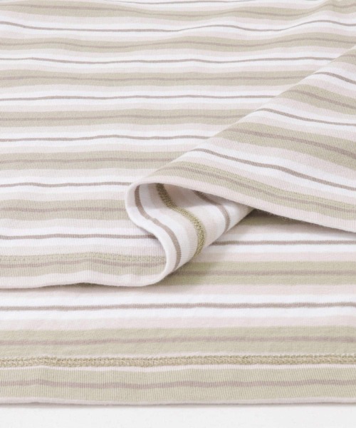 EKAL（エカル）の「ネイチャーボーダープルオーバー（Tシャツ/カットソー・レディース・ホワイト系その他/グリーン系その他・ONE）」の18枚目の写真