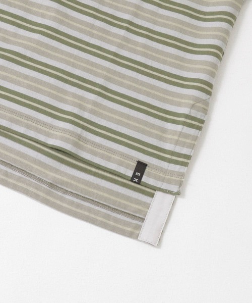 EKAL（エカル）の「ネイチャーボーダープルオーバー（Tシャツ/カットソー・レディース・ホワイト系その他/グリーン系その他・ONE）」の19枚目の写真