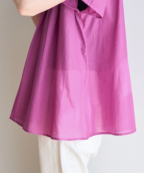 ROPE' PICNIC(ロペピクニック)の「洗える/リンクコーデ/INDIAブラウス(シャツ/ブラウス・レディース・ブラック/ブルー/ピンク系その他2・38)」の13枚目の写真