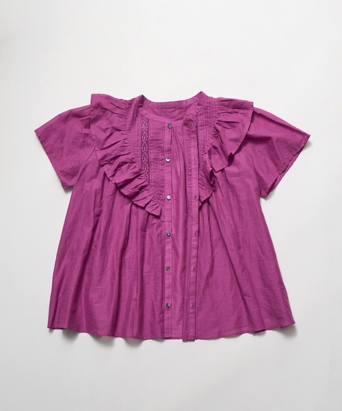 ROPE' PICNIC(ロペピクニック)の「洗える/リンクコーデ/INDIAブラウス(シャツ/ブラウス・レディース・ブラック/ブルー/ピンク系その他2・38)」の6枚目の写真